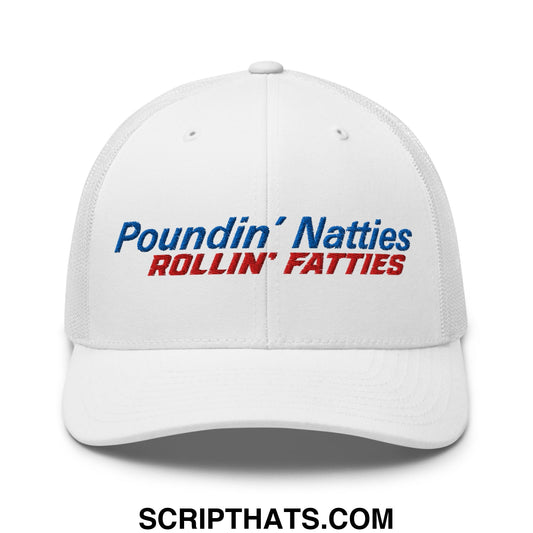 Poundin' Natties Rollin' Fatties Embroidered Mesh Trucker Hat Default Title
