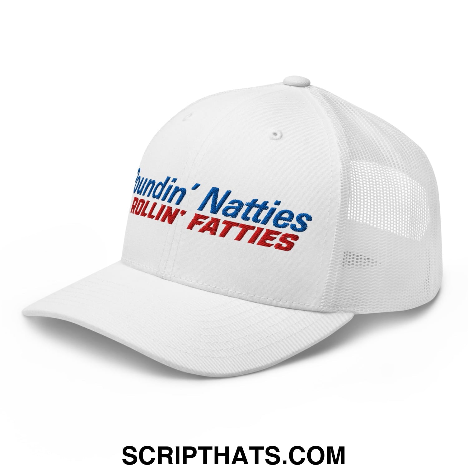 Poundin' Natties Rollin' Fatties Embroidered Mesh Trucker Hat Default Title