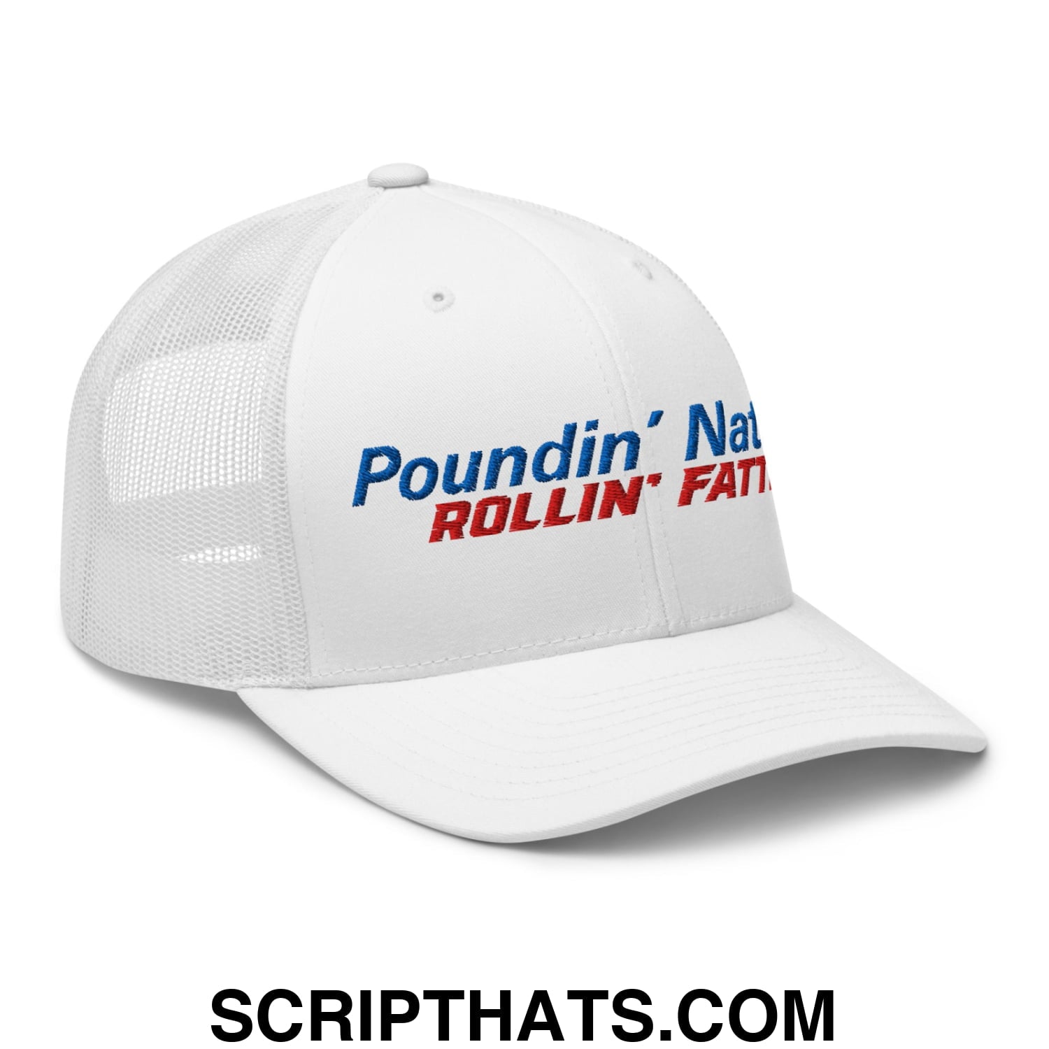 Poundin' Natties Rollin' Fatties Embroidered Mesh Trucker Hat Default Title