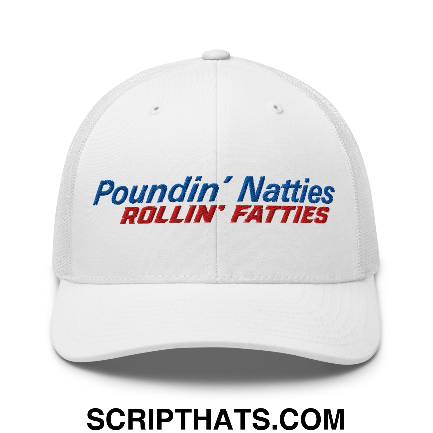 Poundin' Natties Rollin' Fatties Embroidered Mesh Trucker Hat Default Title