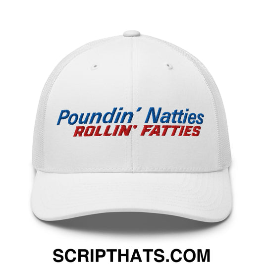 Poundin' Natties Rollin' Fatties Embroidered Mesh Trucker Hat Default Title