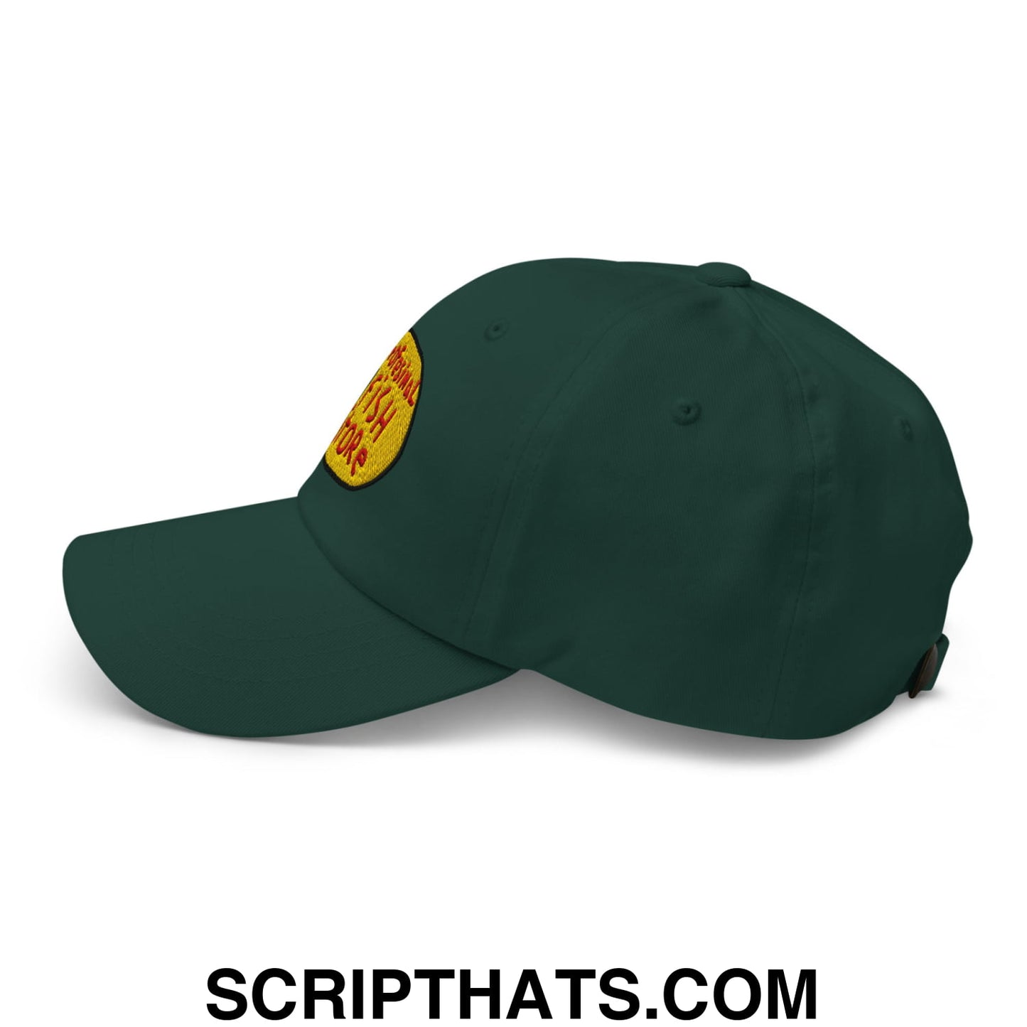 Professional Fish Store Embroidered Unstructured Dad Hat Spruce