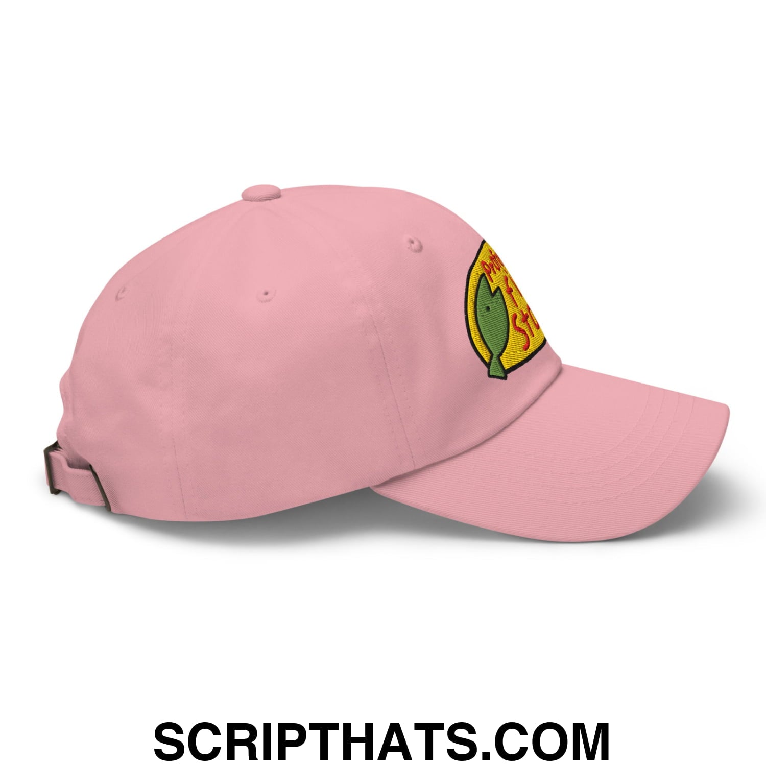Professional Fish Store Embroidered Unstructured Dad Hat Pink
