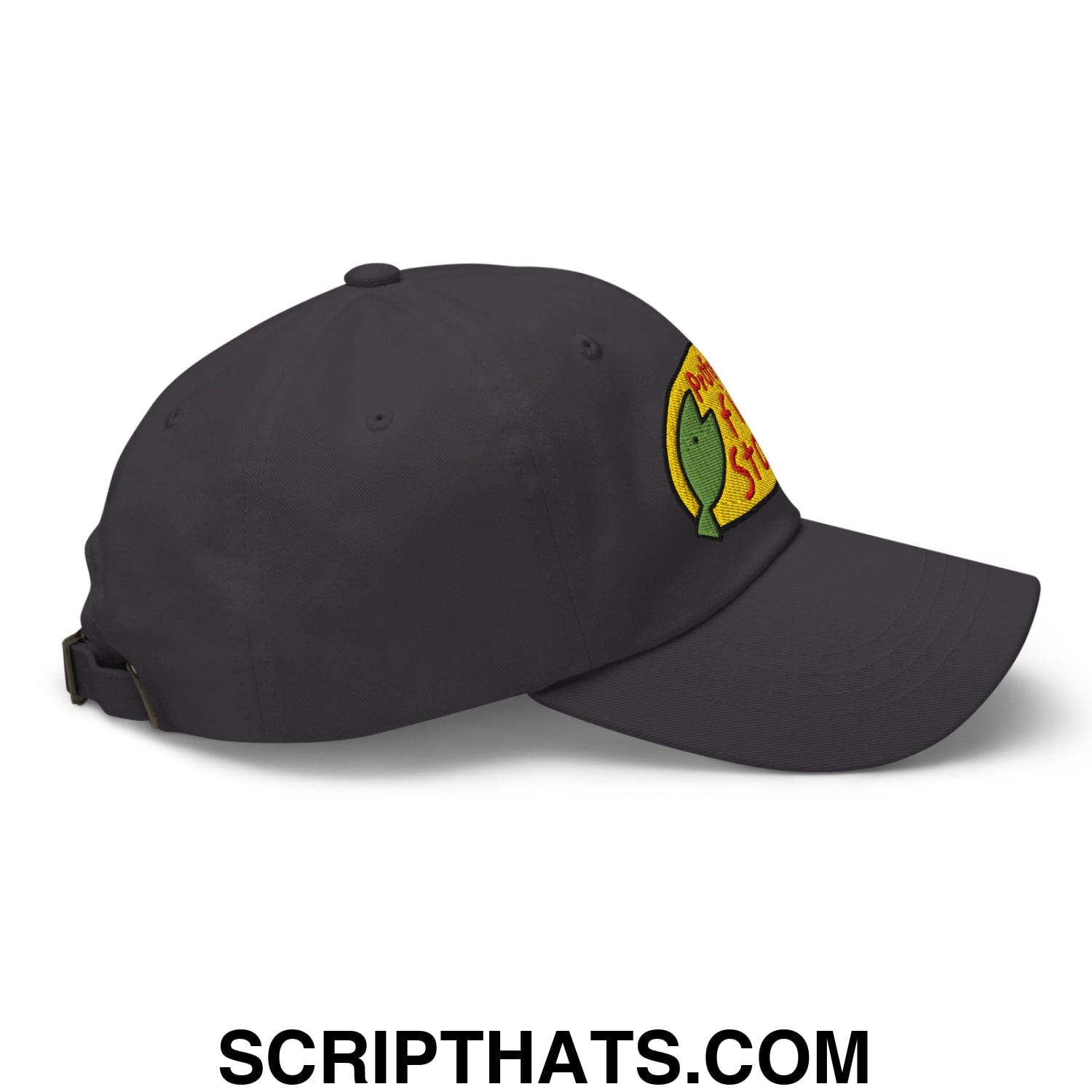 Professional Fish Store Embroidered Unstructured Dad Hat Dark Grey