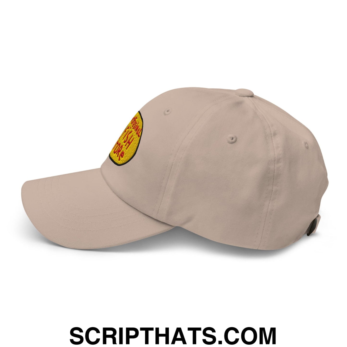 Professional Fish Store Embroidered Unstructured Dad Hat Stone