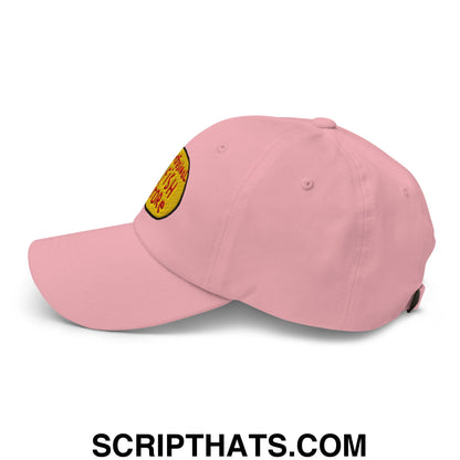 Professional Fish Store Embroidered Unstructured Dad Hat Pink