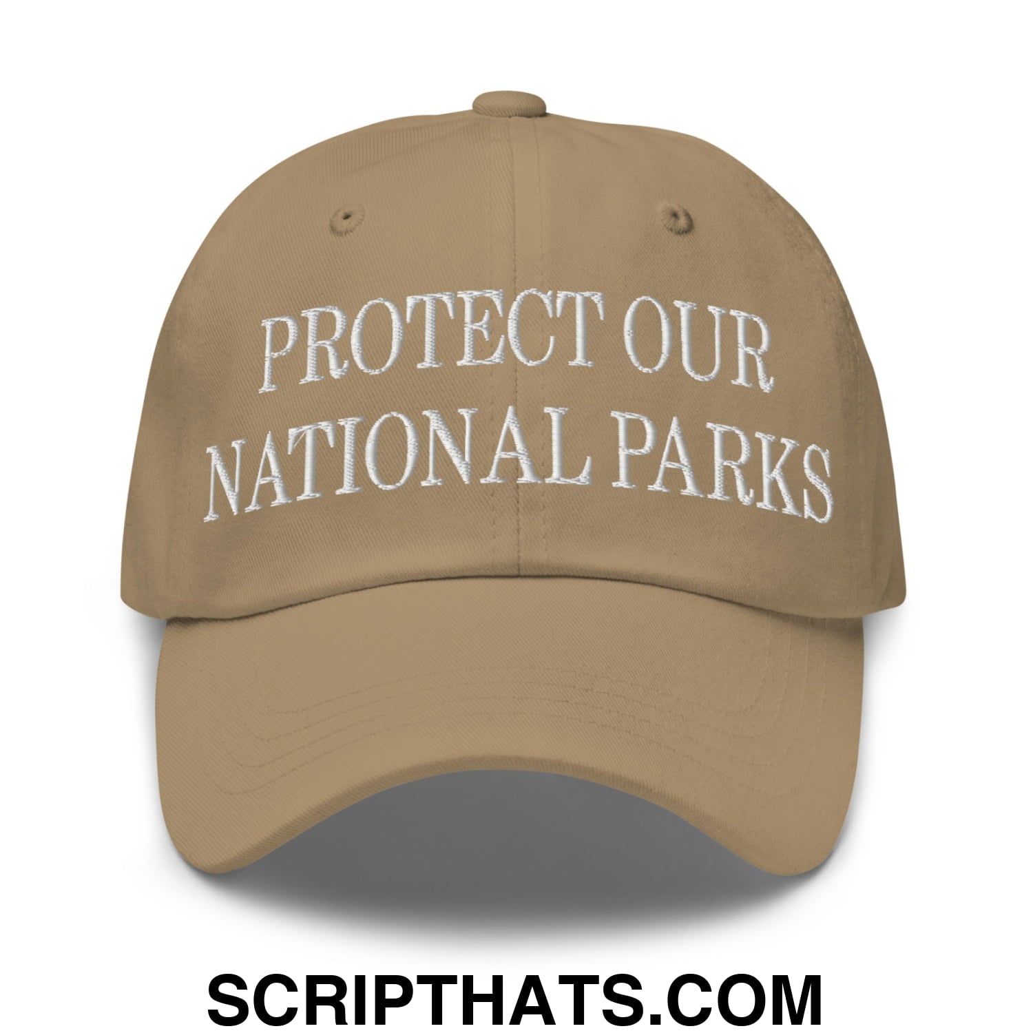 Protect Our National Parks Embroidered Unstructured Dad Hat Khaki