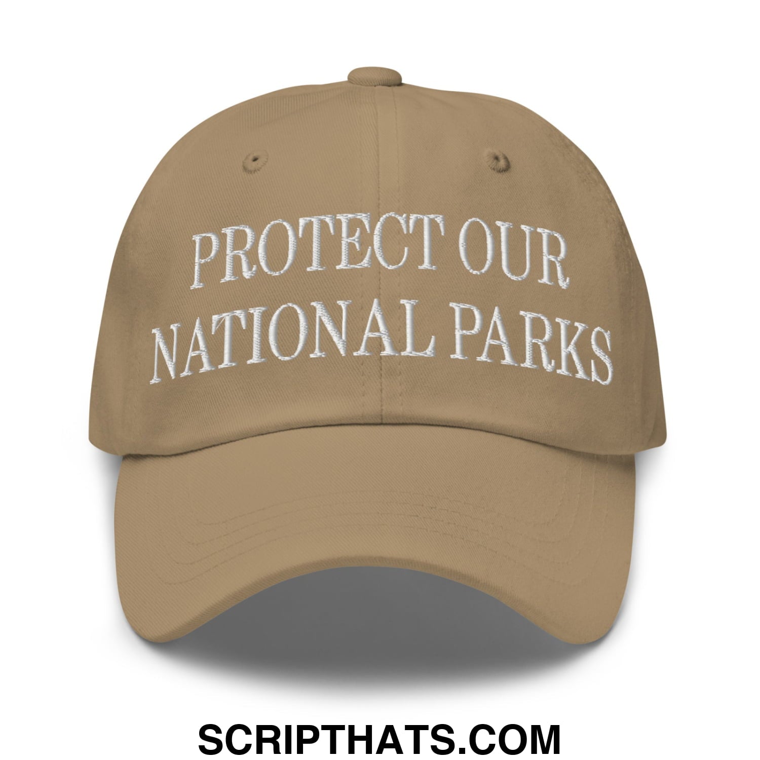 Protect Our National Parks Embroidered Unstructured Dad Hat Khaki