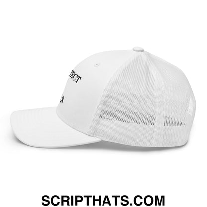 Protect The Dolls Embroidered Mesh Trucker Hat White
