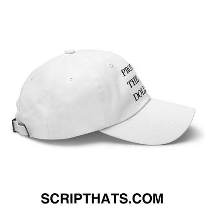Protect The Dolls Embroidered Unstructured Dad Hat White