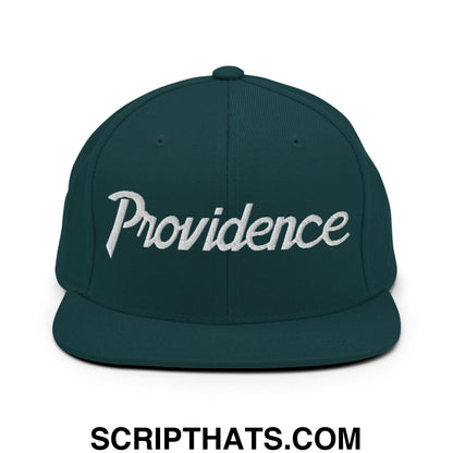 Providence Script Snapback Hat Spruce