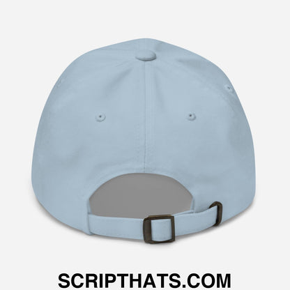 Put It on My Husband's Tab Embroidered Dad Hat Light Blue