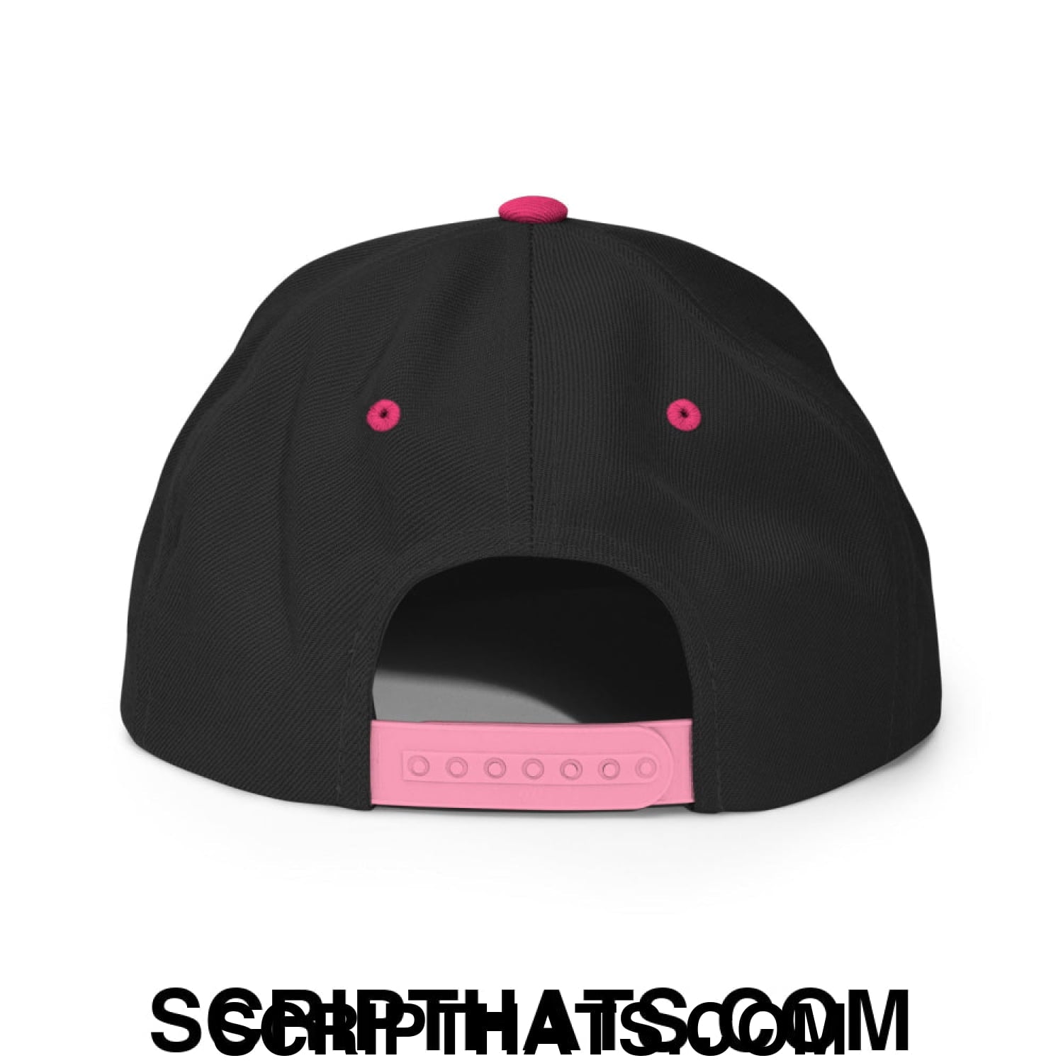 Put it on My Husband's Tab Embroidered Flat Brim Bill Snapback Hat Black