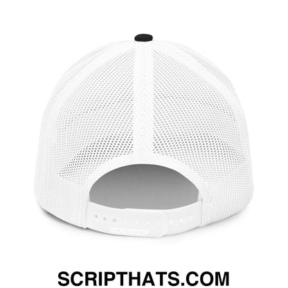 Put the Fries in the Bag Embroidered Classic Mesh Trucker Hat Black White