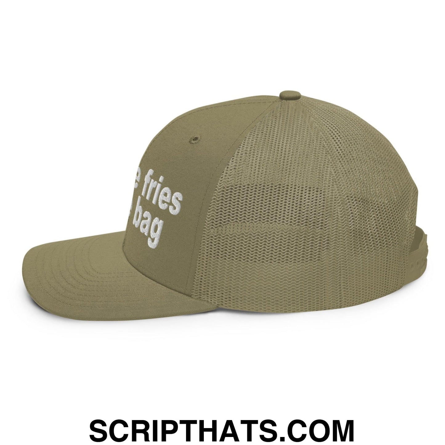 Put the Fries in the Bag Embroidered Classic Mesh Trucker Hat Loden