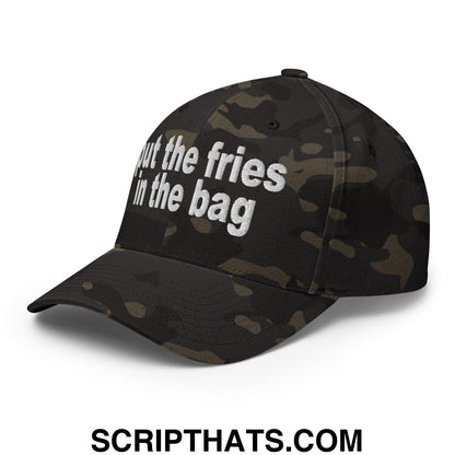 Put the Fries in the Bag Embroidered Stretch Fit Baseball Hat Multicam Black