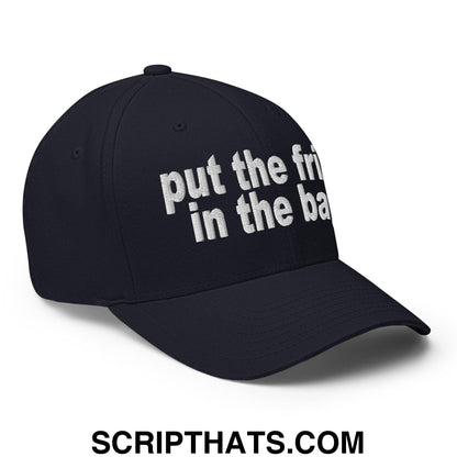 Put the Fries in the Bag Embroidered Stretch Fit Baseball Hat Dark Navy