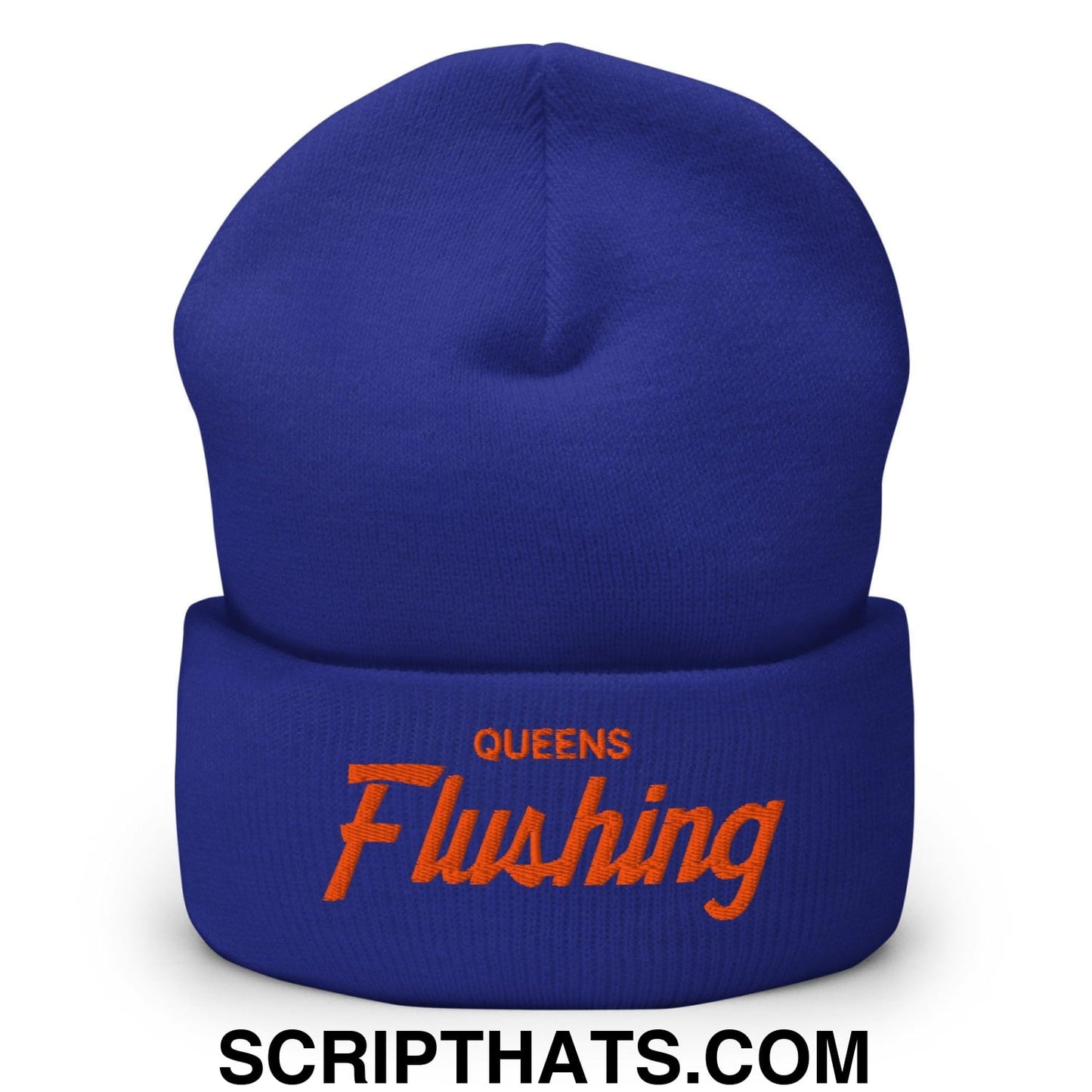 Queens Flushing NYC Embroidered Knit Cuffed Beanie Default Title