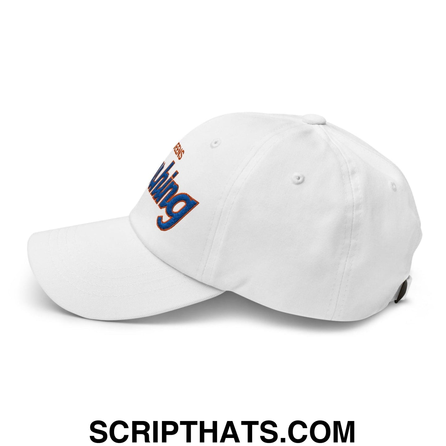 Queens Flushing NYC Vintage Sports Script Embroidered Dad Hat Default Title