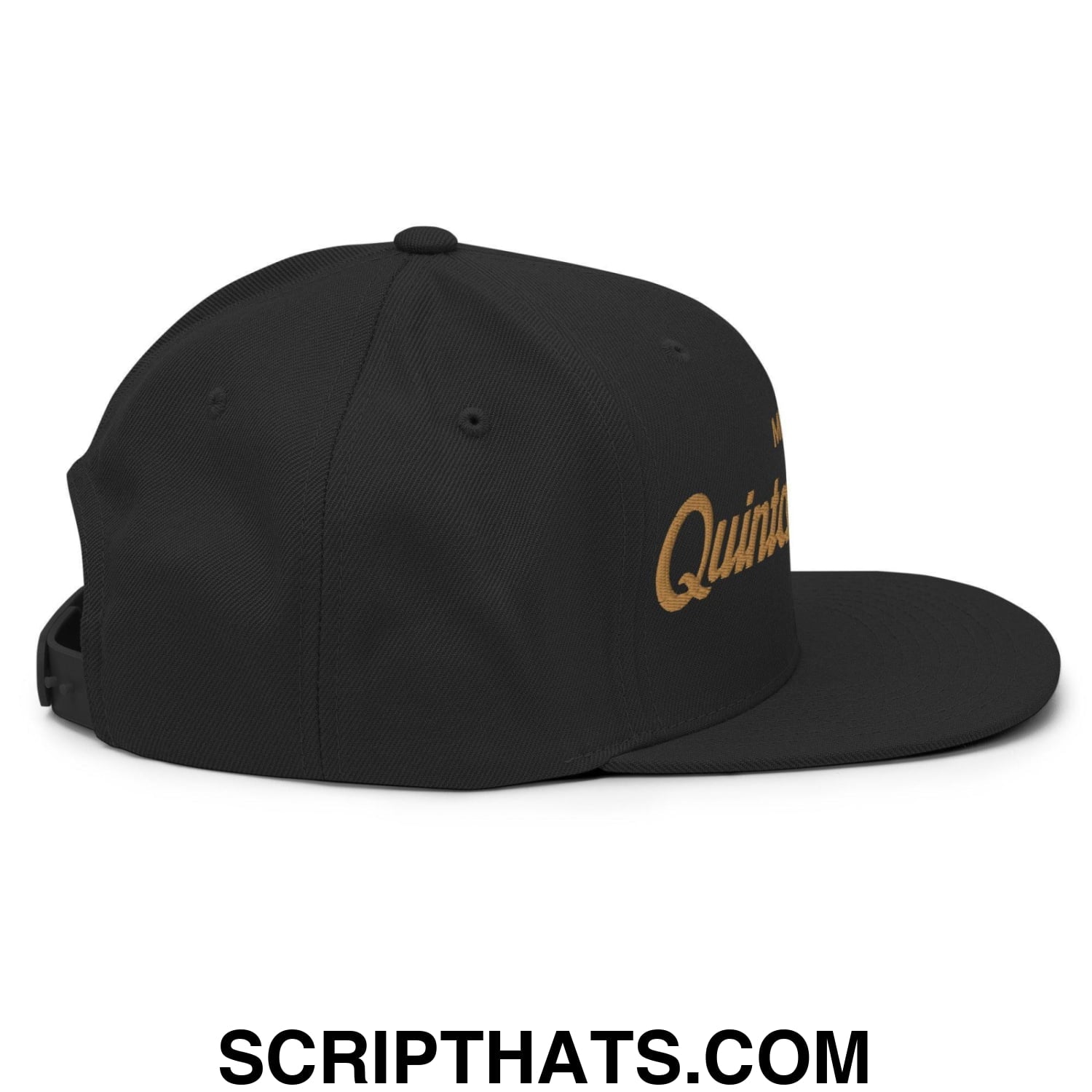 Quintana Roo Mexico Gold Vintage Sports Script Snapback Hat