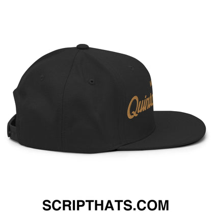 Quintana Roo Mexico Gold Vintage Sports Script Snapback Hat