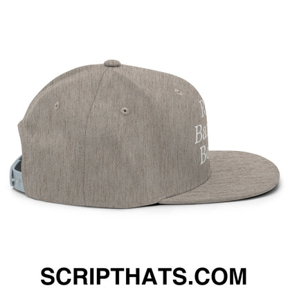 Read Banned Books Embroidered Flat Bill Brim Snapback Hat Heather Grey