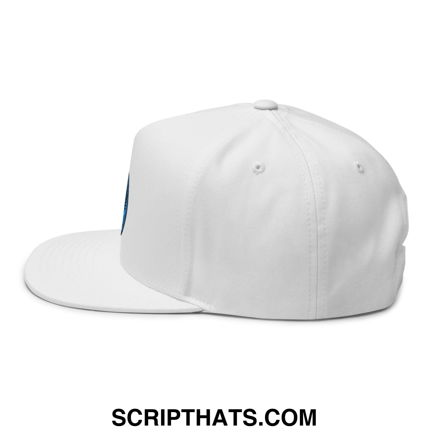 Rebel Loon Minnesota Bird of Resistance Embroidered Flat Bill Brim 5 Panel Snapback Hat White
