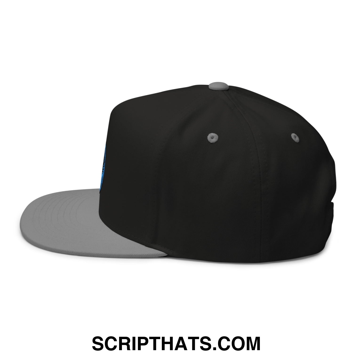 Rebel Loon Minnesota Bird of Resistance Embroidered Flat Bill Brim 5 Panel Snapback Hat Black Grey