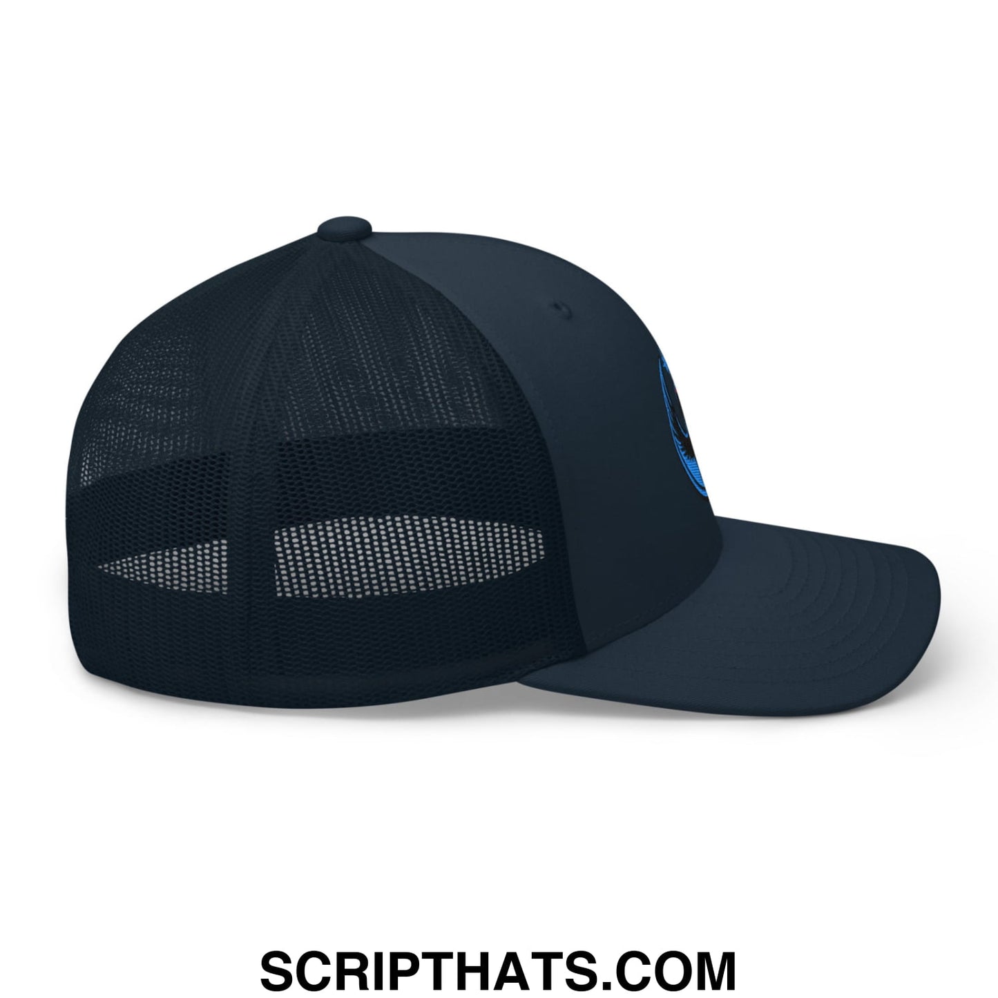 Rebel Loon Minnesota Bird of Resistance Embroidered Mesh Trucker Hat Navy