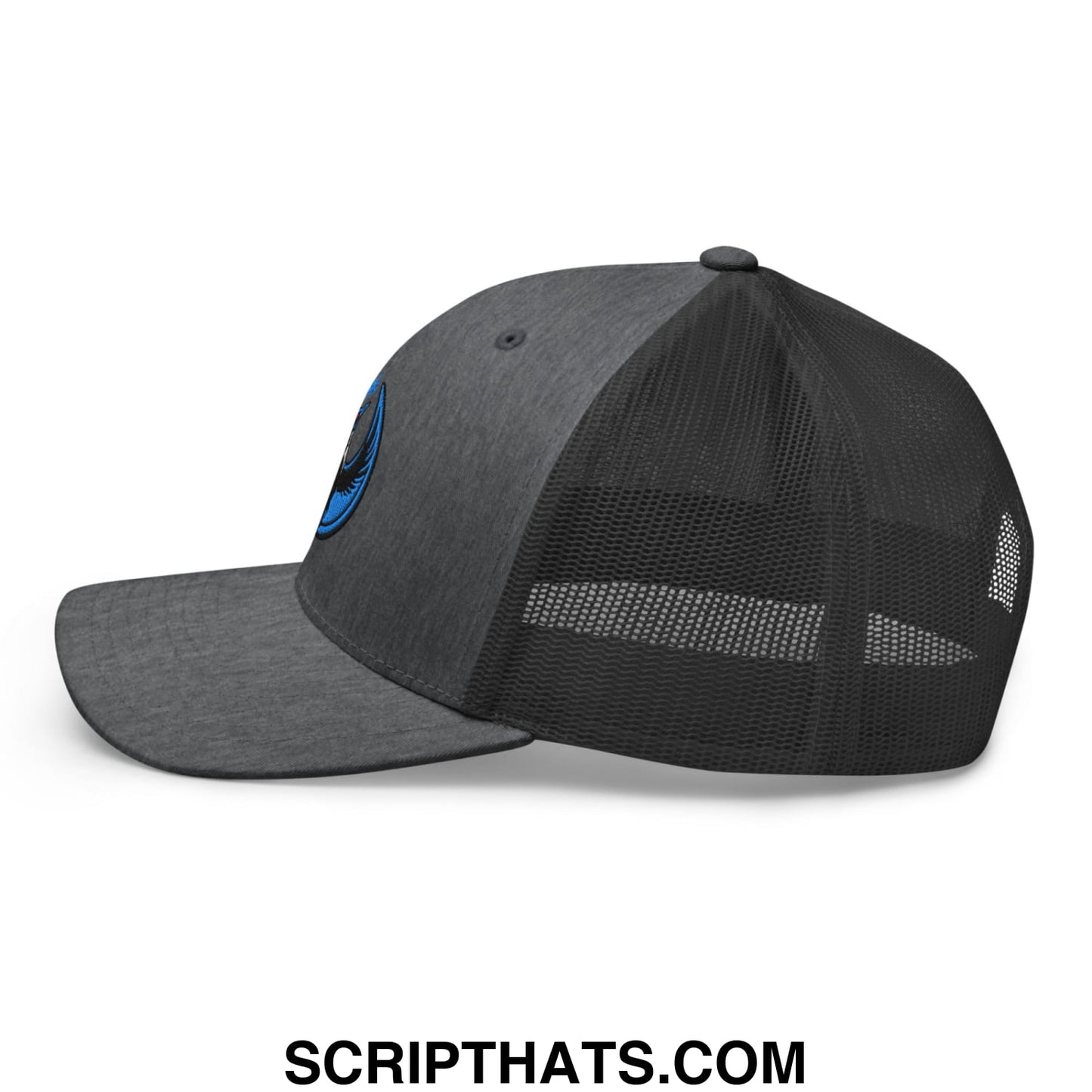 Rebel Loon Minnesota Bird of Resistance Embroidered Mesh Trucker Hat Dark Heather Gray