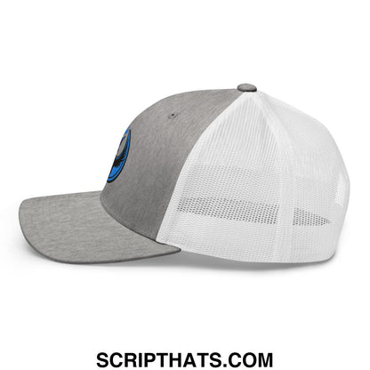 Rebel Loon Minnesota Bird of Resistance Embroidered Mesh Trucker Hat Heather Grey White
