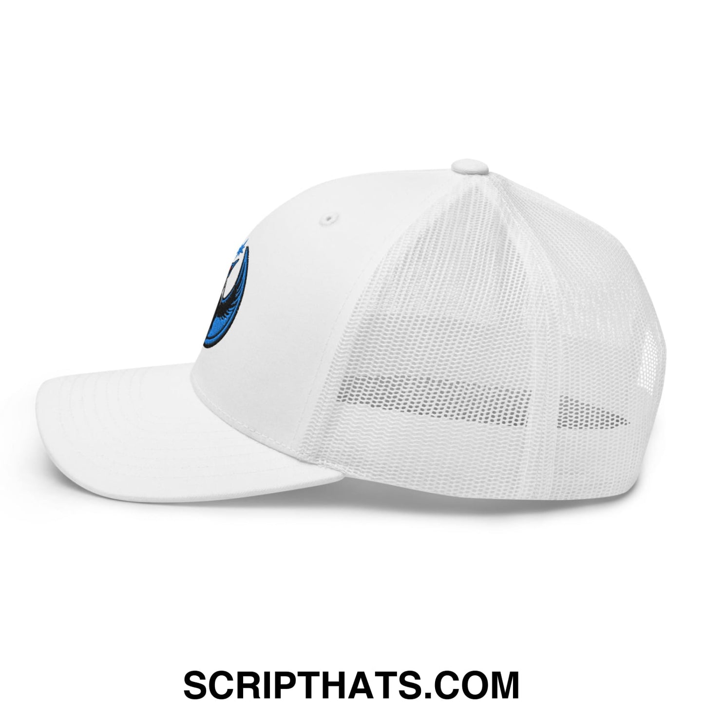 Rebel Loon Minnesota Bird of Resistance Embroidered Mesh Trucker Hat White