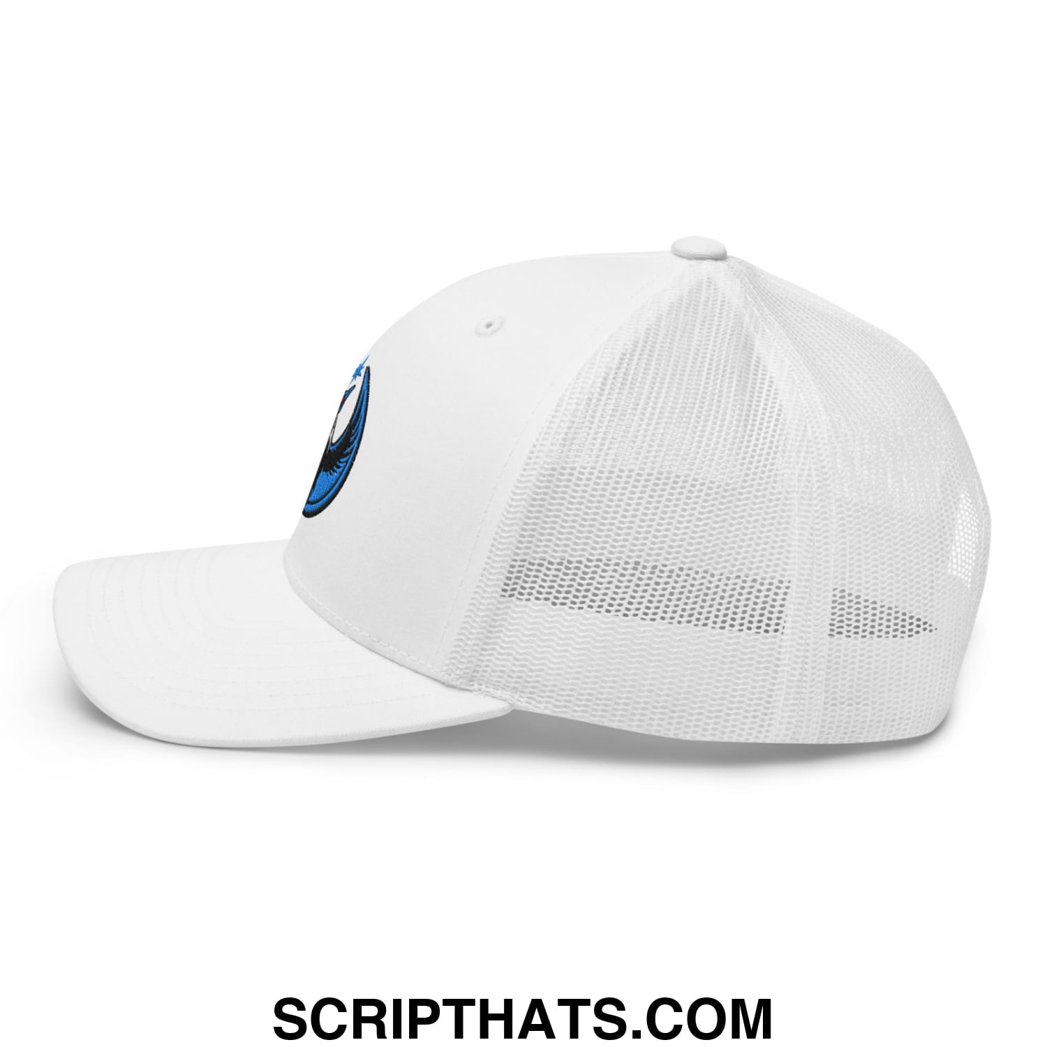 Rebel Loon Minnesota Bird of Resistance Embroidered Mesh Trucker Hat White