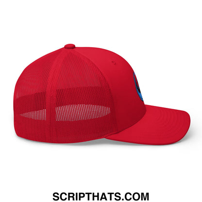 Rebel Loon Minnesota Bird of Resistance Embroidered Mesh Trucker Hat Red