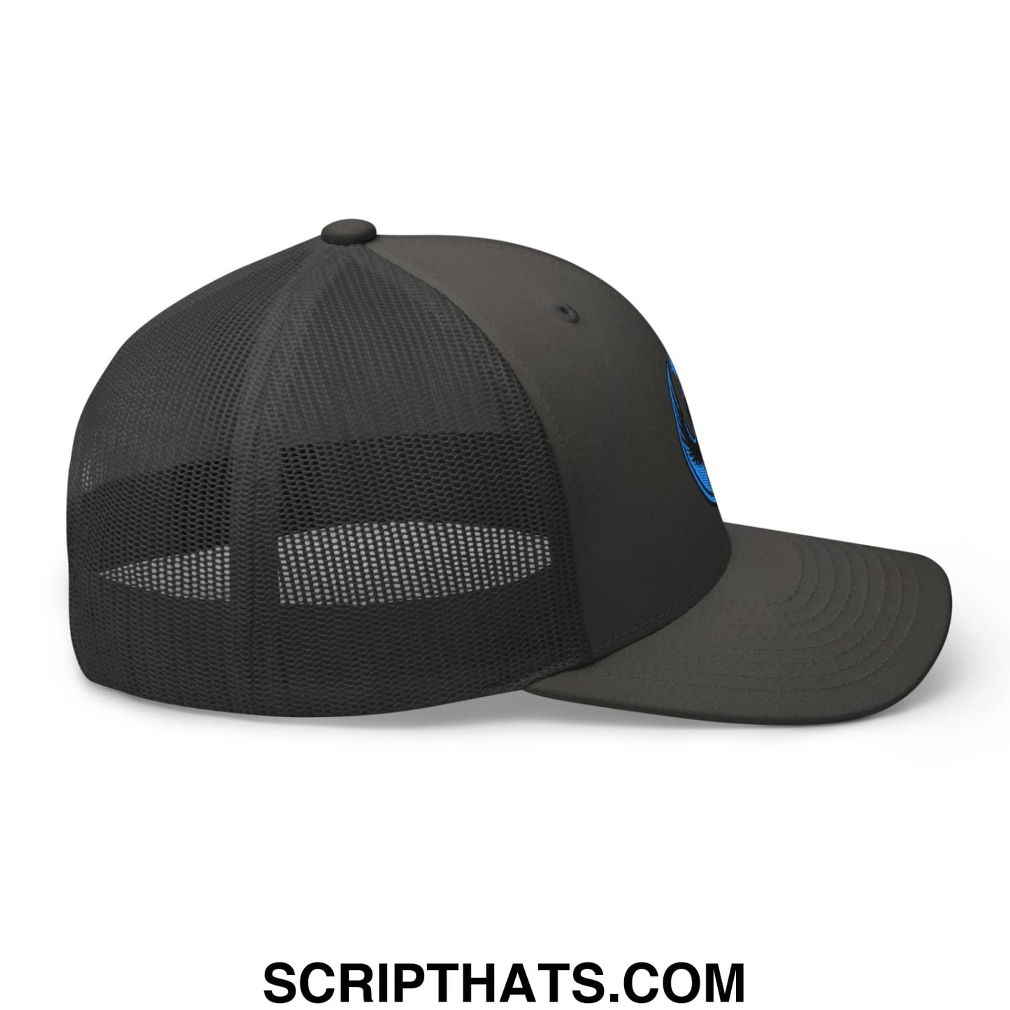 Rebel Loon Minnesota Bird of Resistance Embroidered Mesh Trucker Hat Charcoal