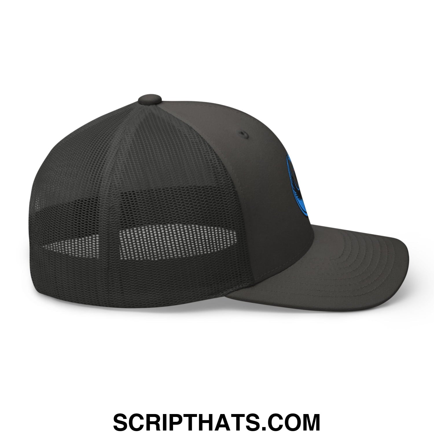 Rebel Loon Minnesota Bird of Resistance Embroidered Mesh Trucker Hat Charcoal
