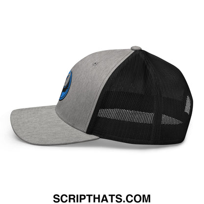 Rebel Loon Minnesota Bird of Resistance Embroidered Mesh Trucker Hat Heather Black