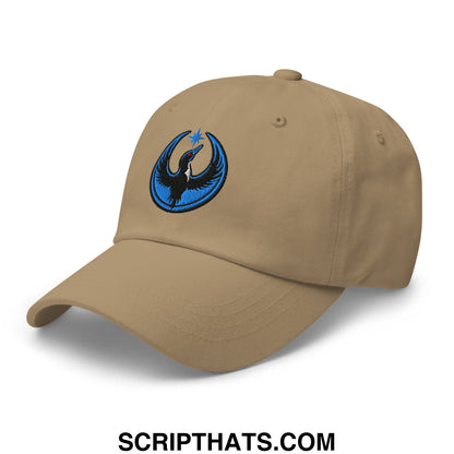 Rebel Loon Minnesota Bird of Resistance Embroidered Unstructured Dad Hat Khaki