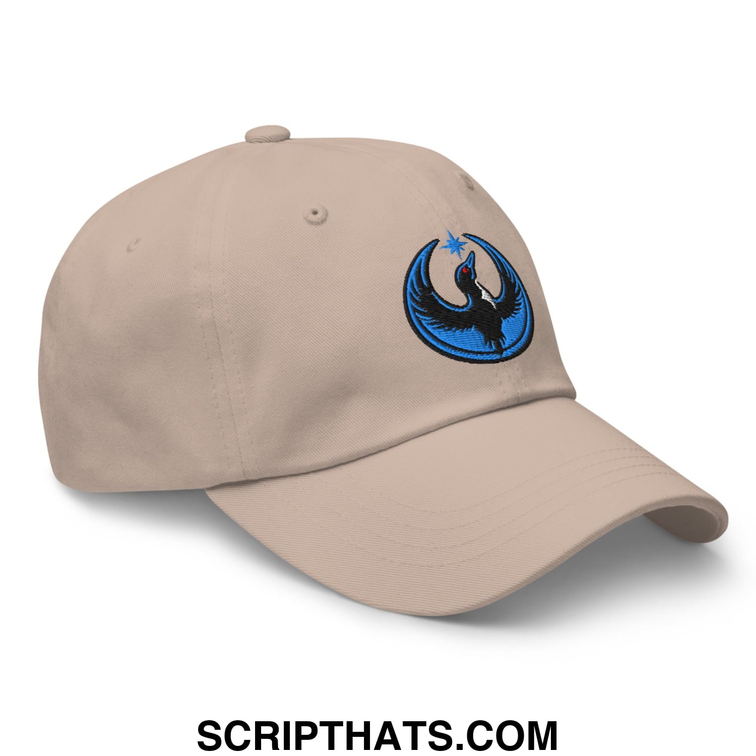 Rebel Loon Minnesota Bird of Resistance Embroidered Unstructured Dad Hat Stone