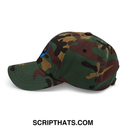 Rebel Loon Minnesota Bird of Resistance Embroidered Unstructured Dad Hat Green Camo