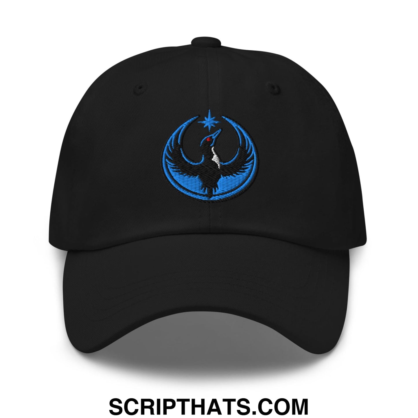 Rebel Loon Minnesota Bird of Resistance Embroidered Unstructured Dad Hat Black