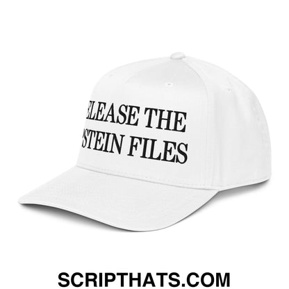 Release The Epstein Files Embroidered Baseball Snapback Hat White