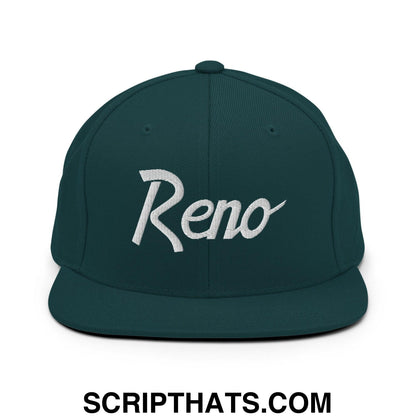 Reno Script Snapback Hat Spruce