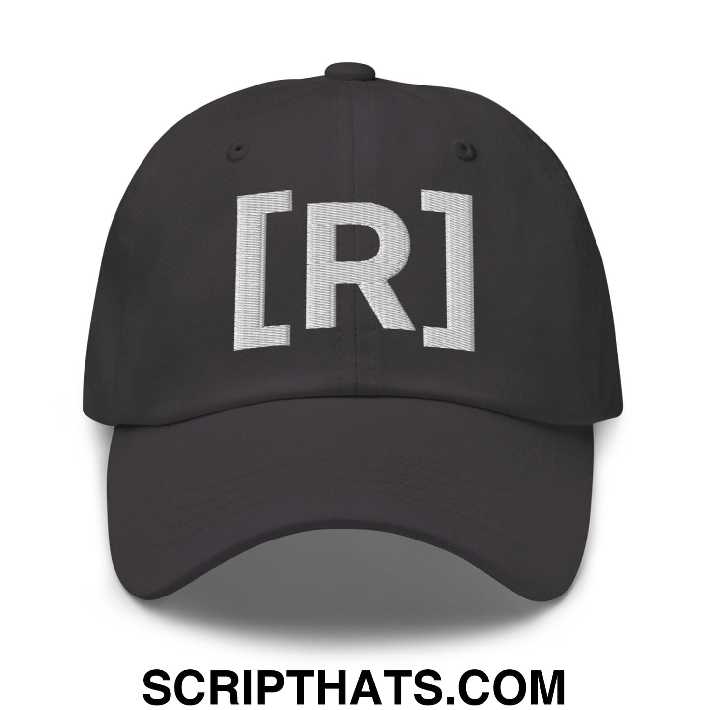 Residente Embroidered Unstructured Dad Hat Dark Grey