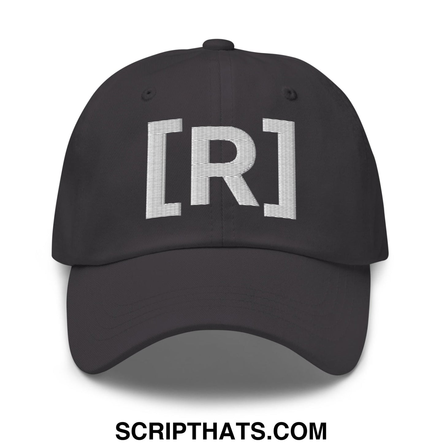 Residente Embroidered Unstructured Dad Hat Dark Grey