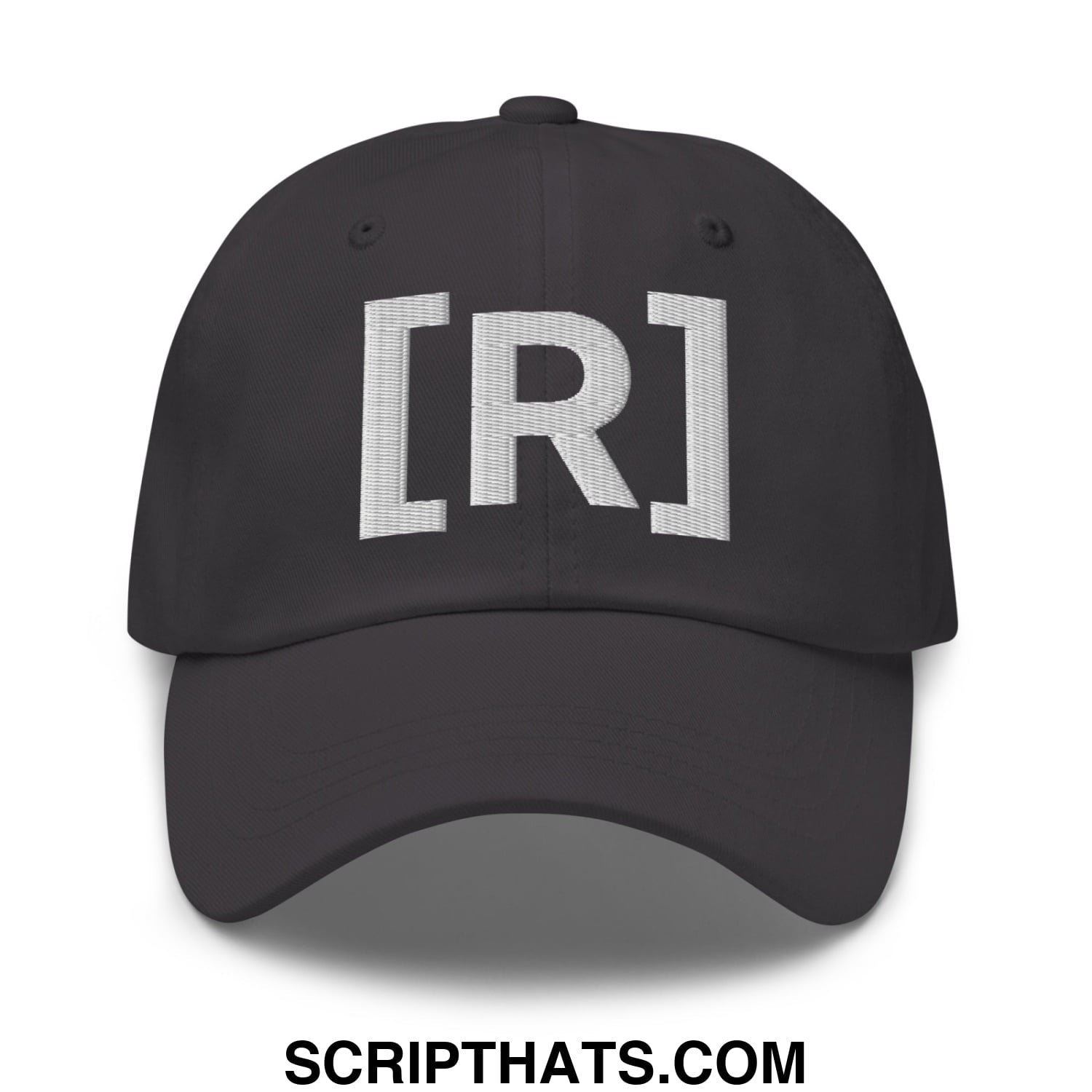 Residente Embroidered Unstructured Dad Hat Dark Grey