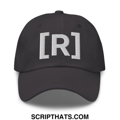 Residente Embroidered Unstructured Dad Hat Dark Grey
