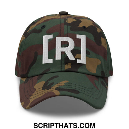 Residente Embroidered Unstructured Dad Hat Green Camo