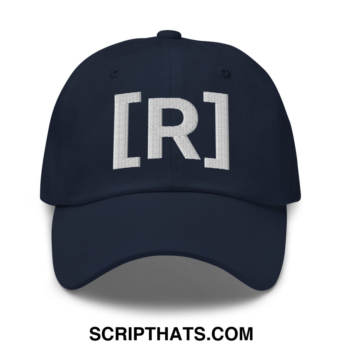 Residente Embroidered Unstructured Dad Hat Navy
