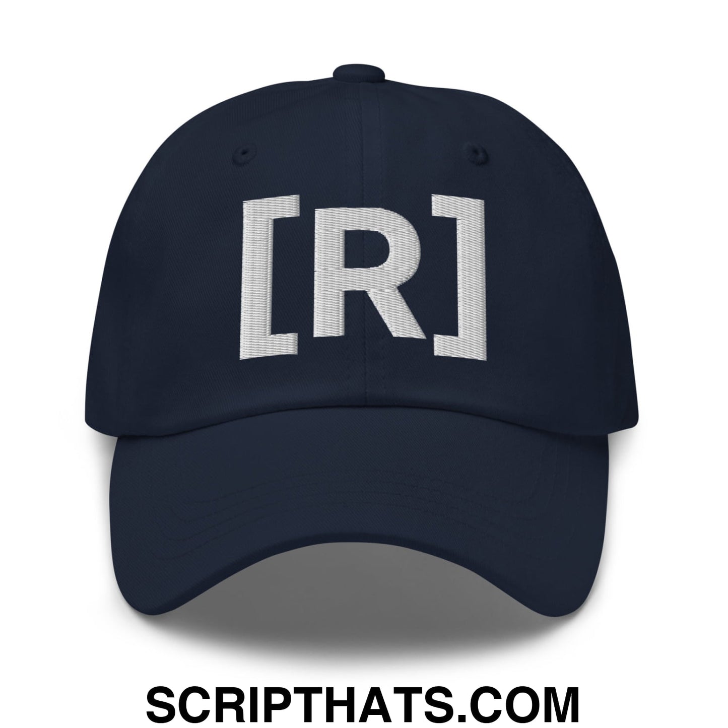 Residente Embroidered Unstructured Dad Hat Navy